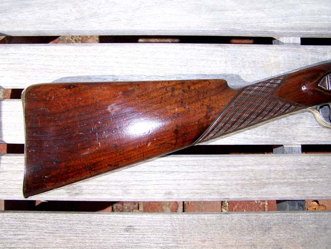 A fine English brass barreled flintlock Blunderbuss with spring bayonet circa 1813-1815 — image 7